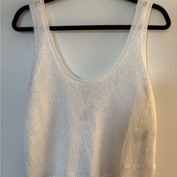 Zara White Knit Tank Top - Picture 2 of 5